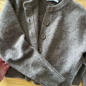Cozy Brown Button-Up Cardigan